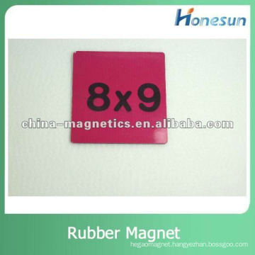 flexible rubber magnet sheet printable number coated PVC